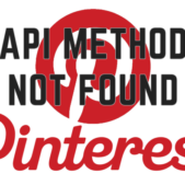 Pinterest API method not found