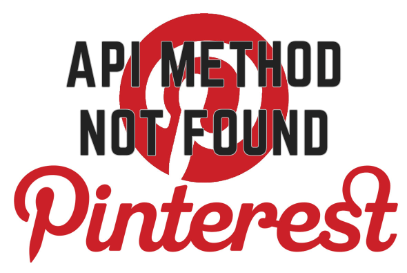 Pinterest API method not found
