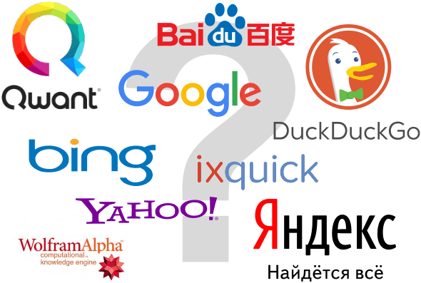 Suchmaschinen Logos