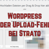 Wordpress Bilder Upload-Fehler bei Strato