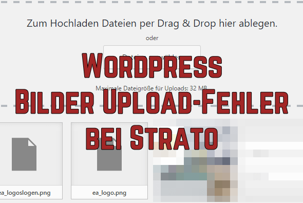 Wordpress Bilder Upload-Fehler bei Strato