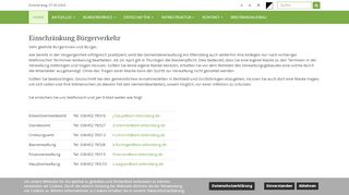 Screenshot: Homepage Landgemeinde Am Ettersberg 
