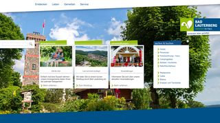 Screenshot: Homepage Stadt Bad Lauterberg 