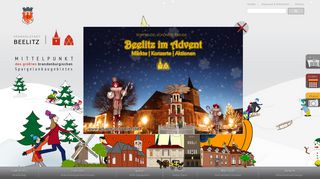 Screenshot: Homepage Stadt Beelitz 