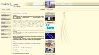 Screenshot: Homepage Stadt Duderstadt 