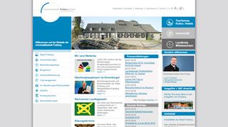 Screenshot: Homepage Stadt Freiberg 