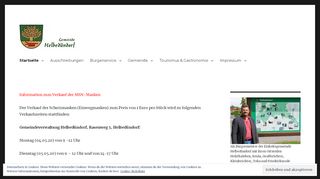 Screenshot: Homepage Gemeinde Helbedündorf 