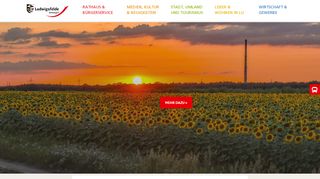 Screenshot: Homepage Stadt Ludwigsfelde