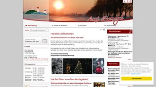 Screenshot: Homepage Stadt Niemegk 