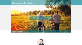 Screenshot: Homepage Gemeinde Rackwitz 