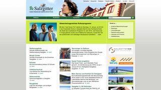 Screenshot: Homepage Stadt Salzgitter 