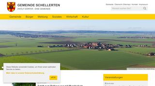 Screenshot: Homepage Gemeinde Schellerten