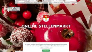 Screenshot: Homepage Stadt Staßfurt 